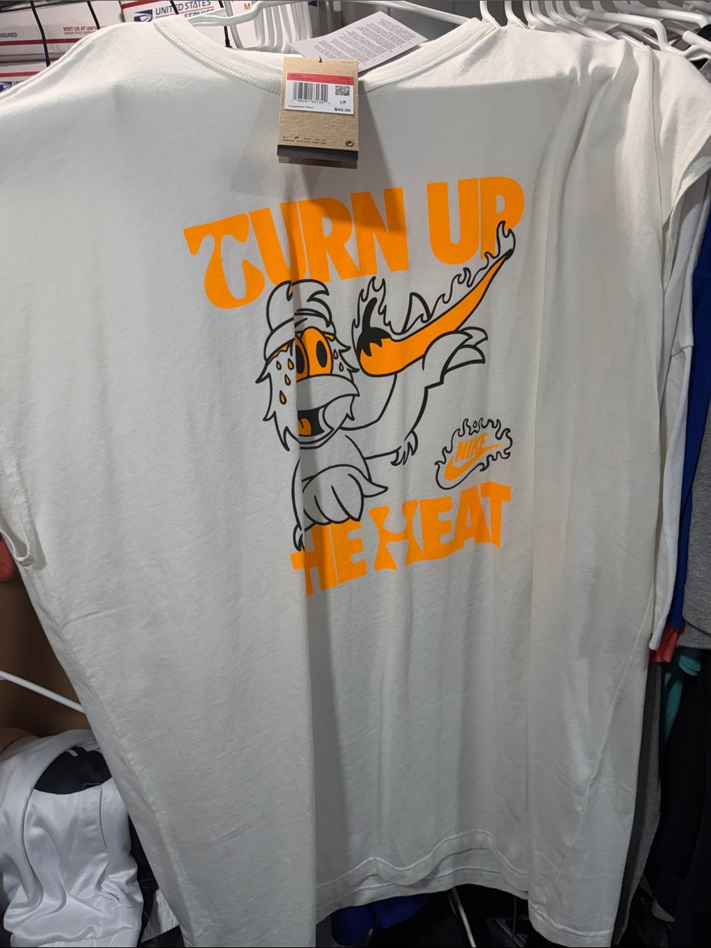 Nike White Tee with Bright sleeveless